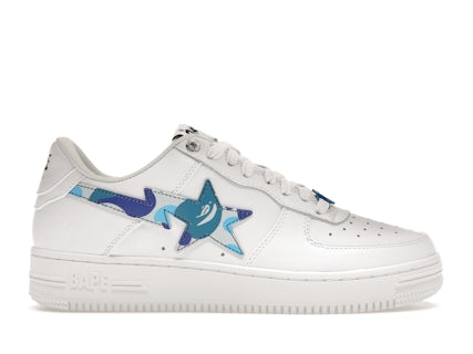 Blue Bape Air Force A Bathing Ape Bape Sta Low ABC Camo White Blue