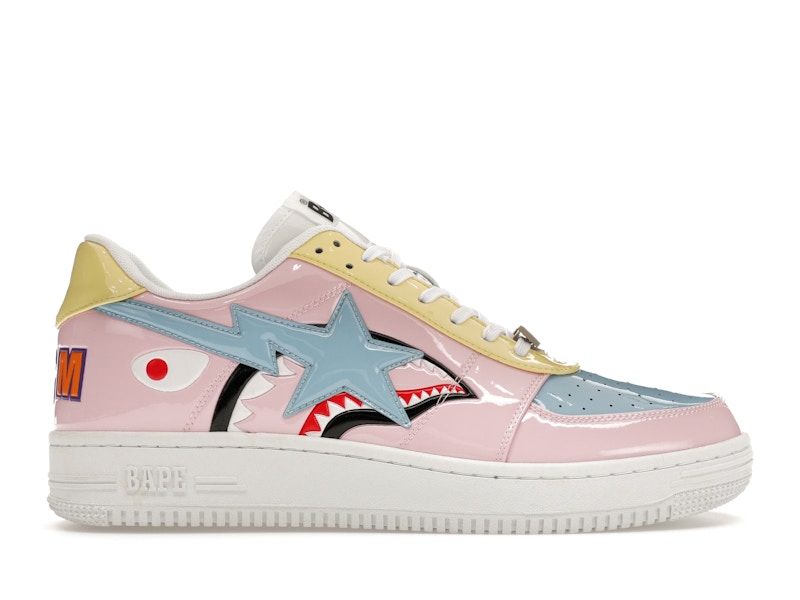 A Bathing Ape Bape Sta Low M2 20th Anniversary Patent Pink Men