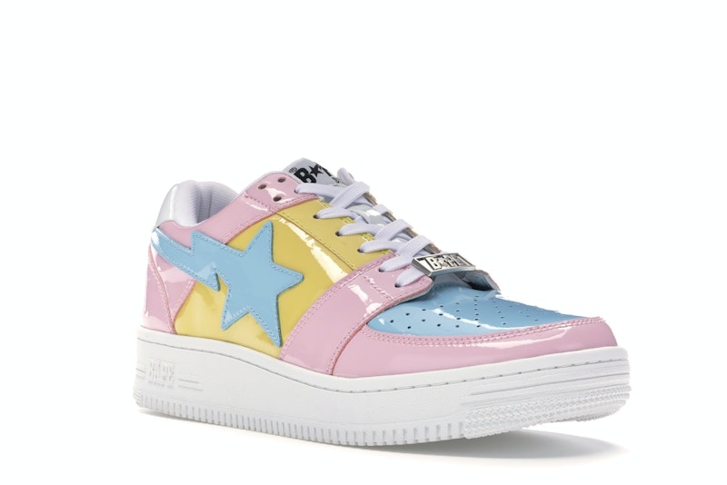 bapesta tri color pink