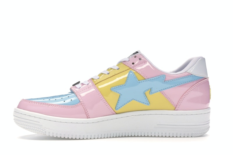 bapesta tri color pink