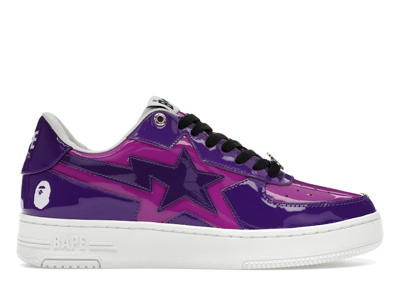 A BATHING APE BAPE STA PURPLE 紫　ポロシャツ　M Purple camo APE HEAD LOGO ポロシャツ Sサイズ a bathing ape