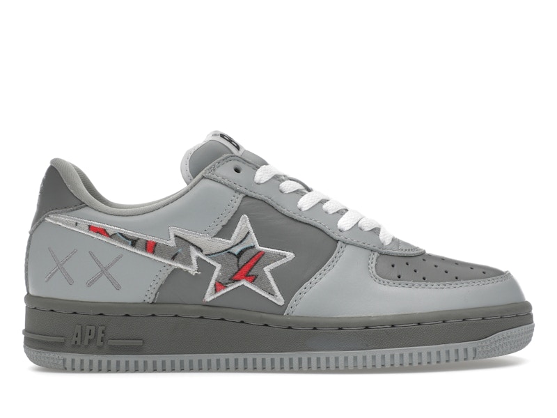 A Bathing Ape Bape Sta Low KAWS Gray Red Men's - FS-001 447 - US