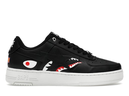 A Bathing Ape BAPE Sta Low Shark Pack Negro 0