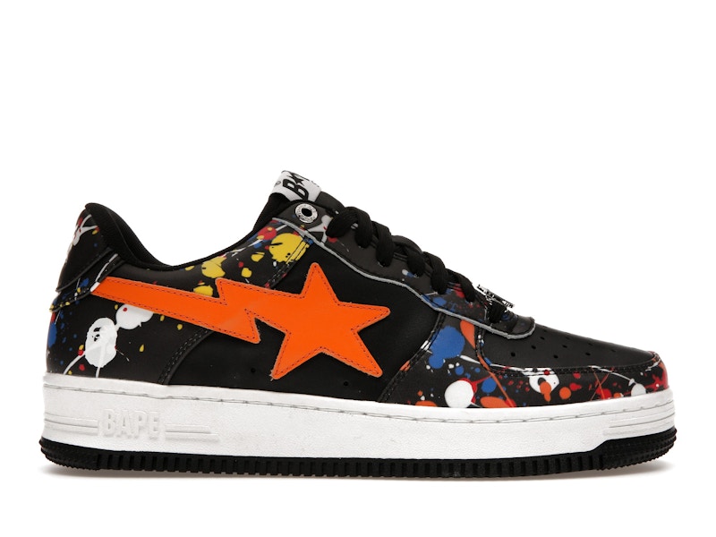 A Bathing Ape Bape Sta Paint Splatter Black