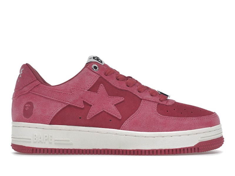 A Bathing Ape Bape Sta Pink Suede