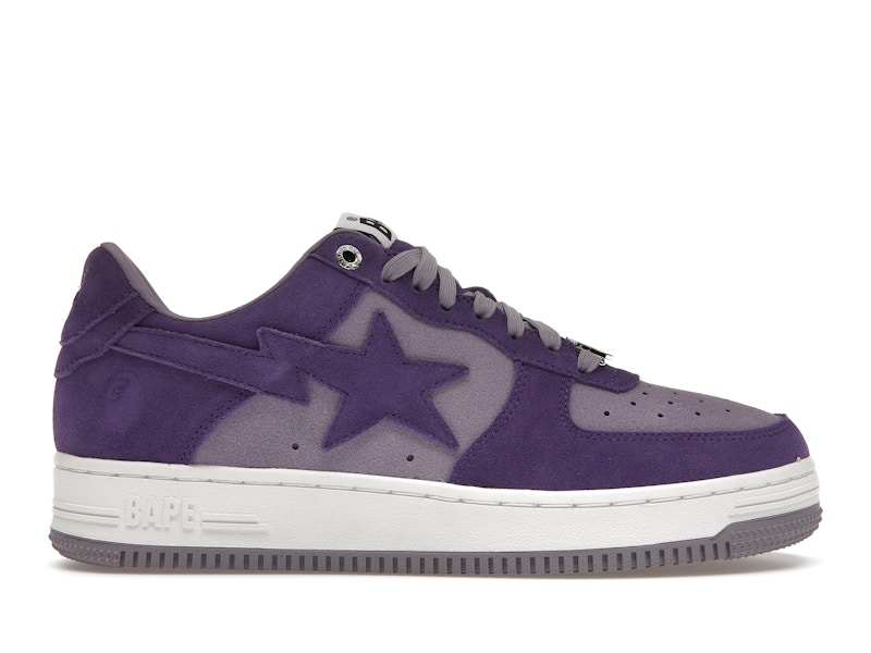 Purple bape shoes outlet