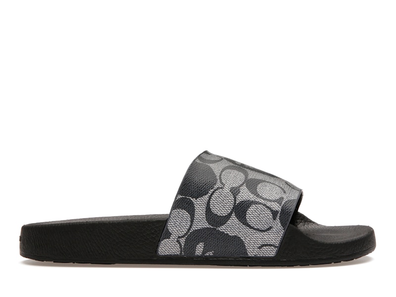 Coach black slides store