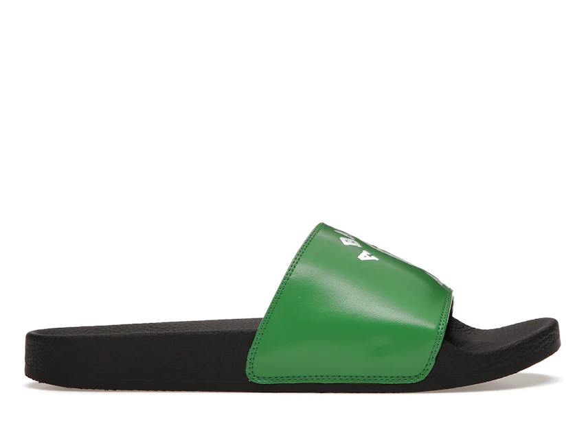 A Bathing Ape College Slide Sandals Green 0