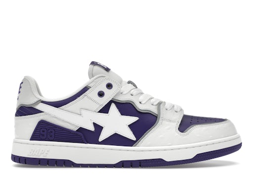 A Bathing Ape Sk8 Sta #1 Pack Avetruz Blanco Violeta 0