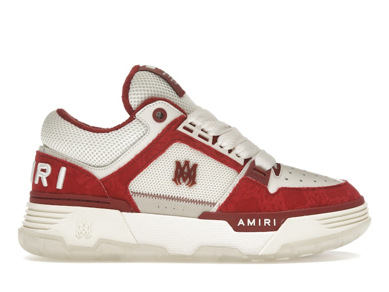 AMIRI MA-1 Deep Red Quad Monogram Print Men's - AMFOSR1085