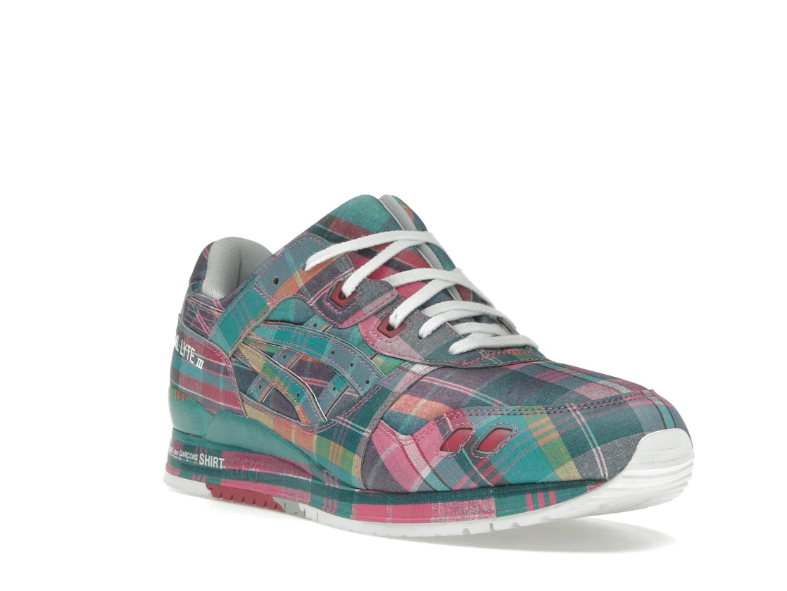 ASICS Gel-Lyte III '07 Remastered Comme des Garçons SHIRT Pink Plaid