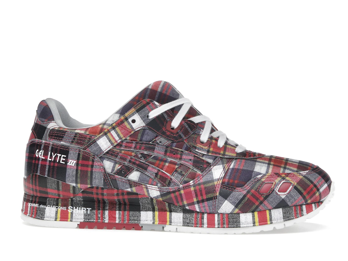 ASICS Gel-Lyte III '07 Remastered Comme des Garçons SHIRT Red Plaid