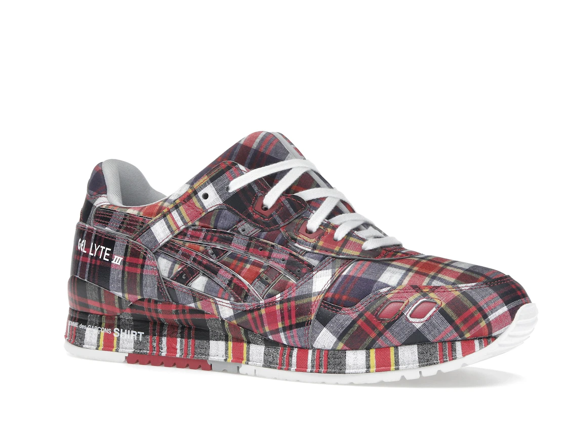 ASICS Gel-Lyte III '07 Remastered Comme des Garçons SHIRT Red Plaid