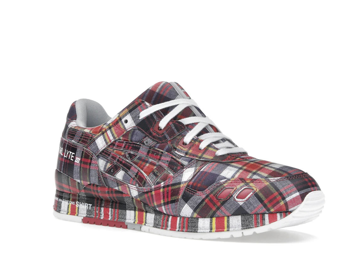 ASICS Gel-Lyte III '07 Remastered Comme des Garçons SHIRT Red Plaid