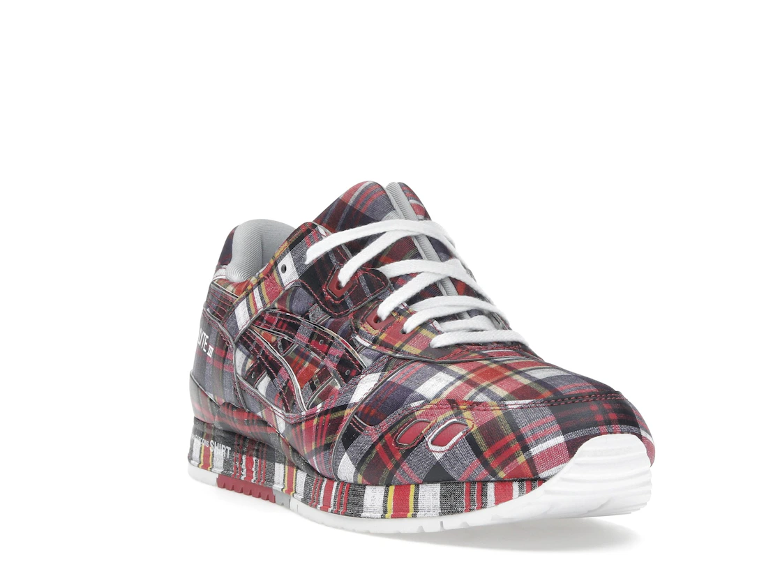ASICS Gel-Lyte III '07 Remastered Comme des Garçons SHIRT Red Plaid
