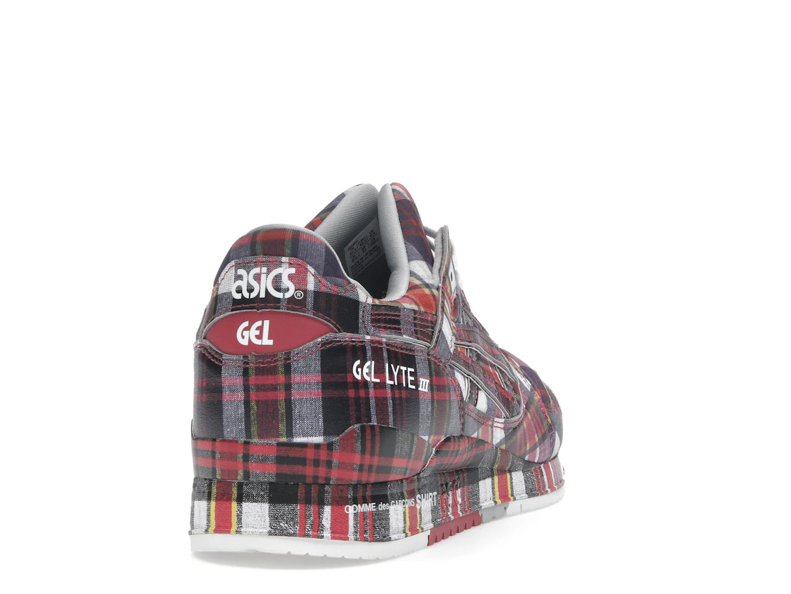 ASICS Gel-Lyte III '07 Remastered Comme des Garçons SHIRT Red Plaid