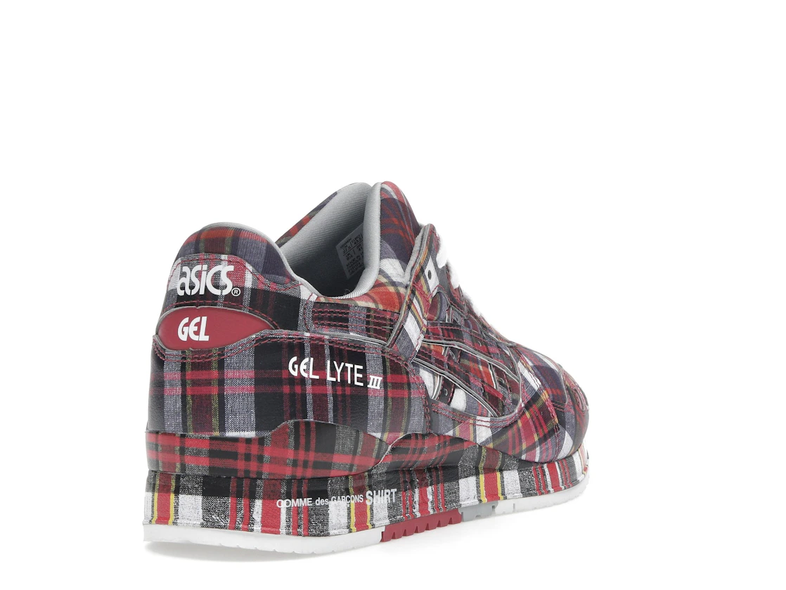 ASICS Gel-Lyte III '07 Remastered Comme des Garçons SHIRT Red Plaid