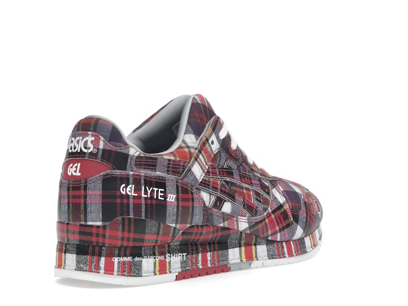 ASICS Gel-Lyte III '07 Remastered Comme des Garçons SHIRT Red Plaid