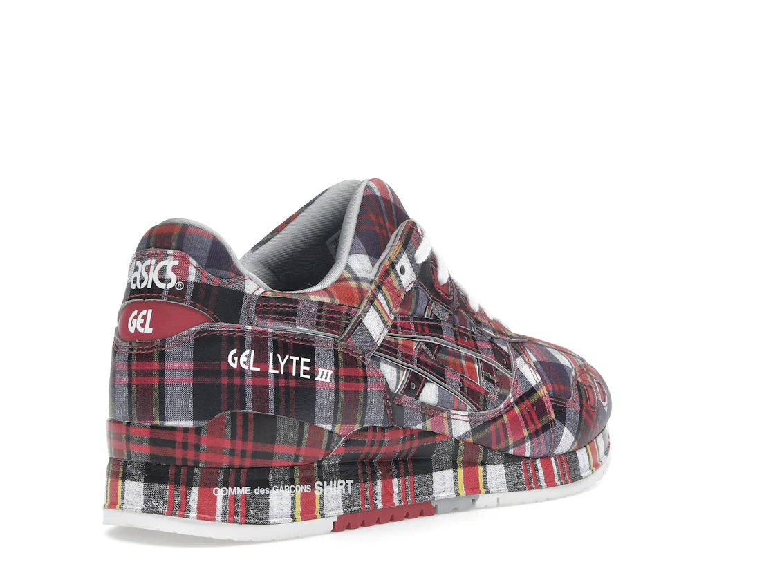 ASICS Gel-Lyte III '07 Remastered Comme des Garçons SHIRT Red Plaid