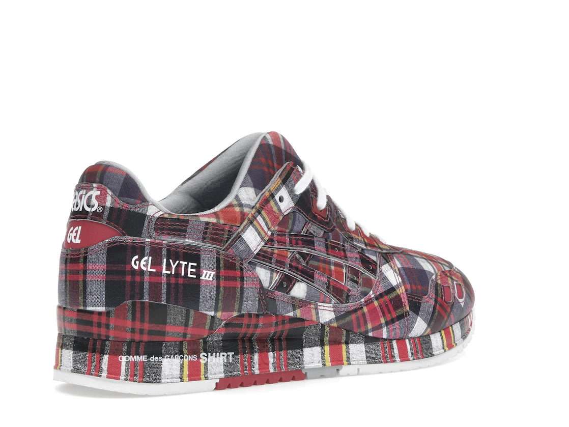 ASICS Gel-Lyte III '07 Remastered Comme des Garçons SHIRT Red Plaid