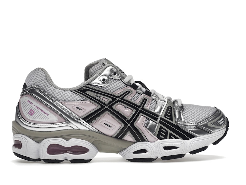 ASICS Gel-Nimbus 9 White Black Light Pink (Women's)
