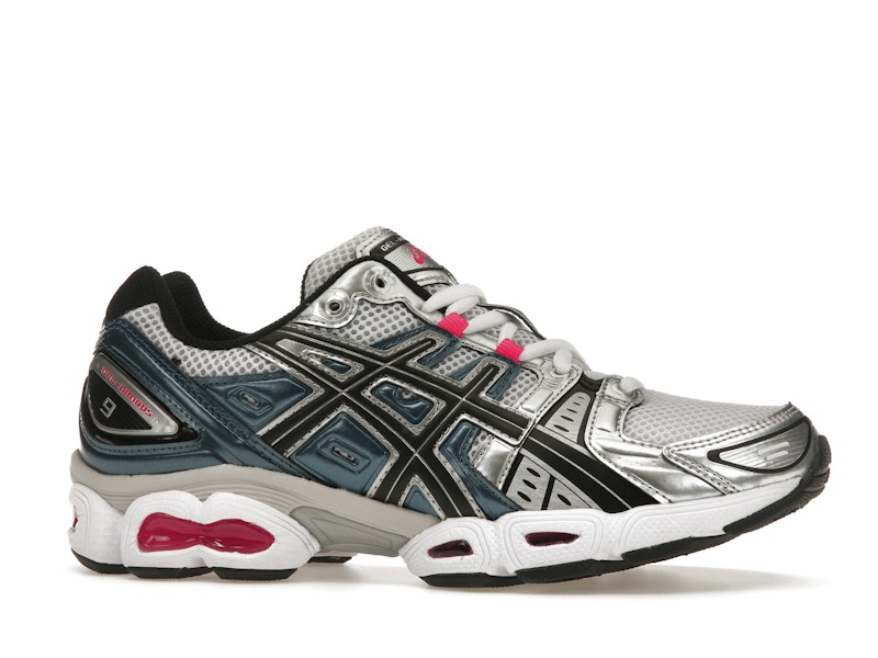 ASICS Gel-Nimbus 9 White Pink Glo Teal (Women's)