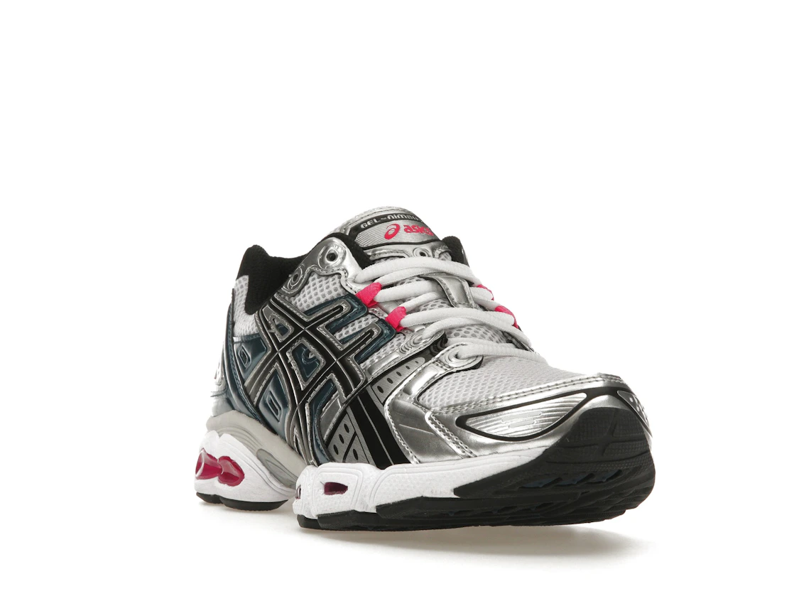 ASICS Gel-Nimbus 9 White Pink Glo Teal (Women's)