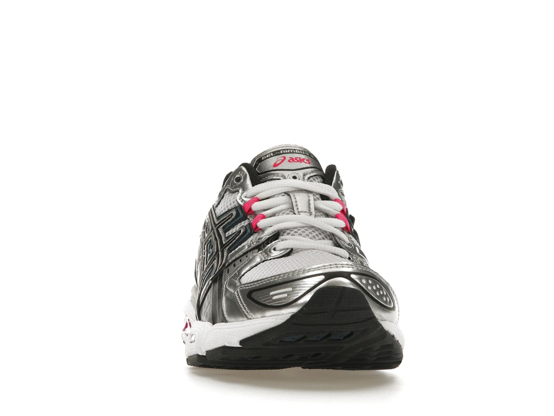 ASICS Gel-Nimbus 9 White Pink Glo Teal (Women's)