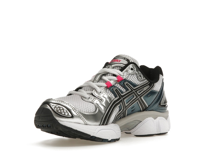 ASICS Gel-Nimbus 9 White Pink Glo Teal (Women's)