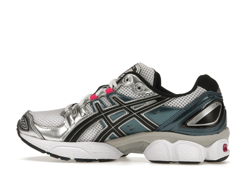 ASICS Gel-Nimbus 9 White Pink Glo Teal (Women's)