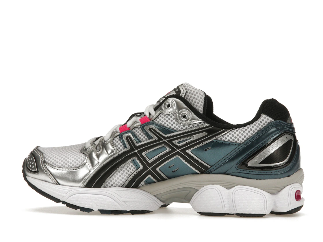 ASICS Gel-Nimbus 9 White Pink Glo Teal (Women's)