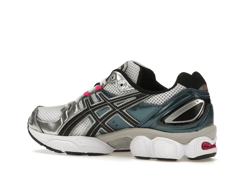 ASICS Gel-Nimbus 9 White Pink Glo Teal (Women's)