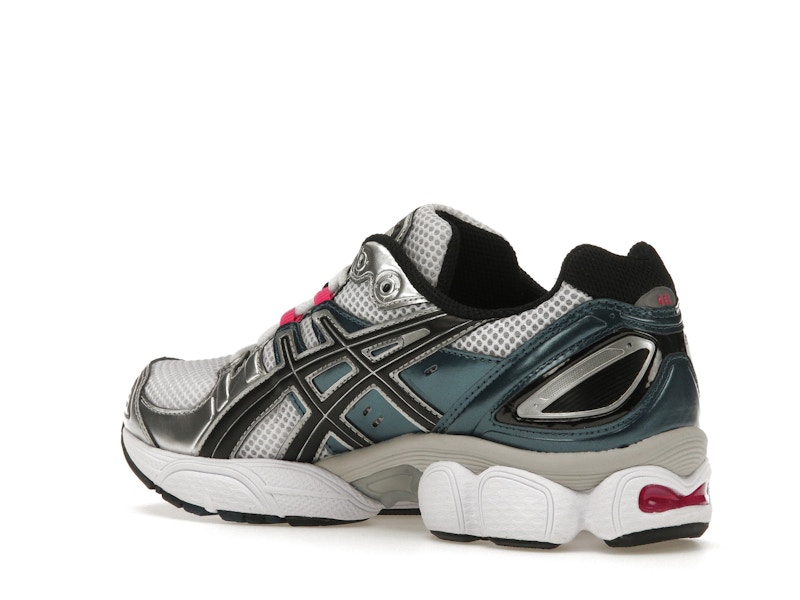 ASICS Gel-Nimbus 9 White Pink Glo Teal (Women's)