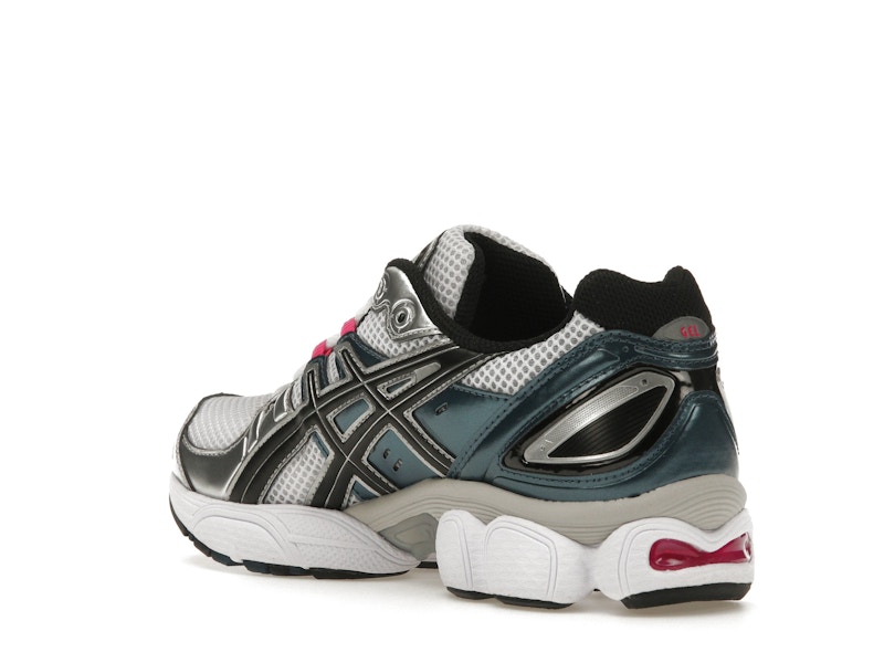 ASICS Gel-Nimbus 9 White Pink Glo Teal (Women's)