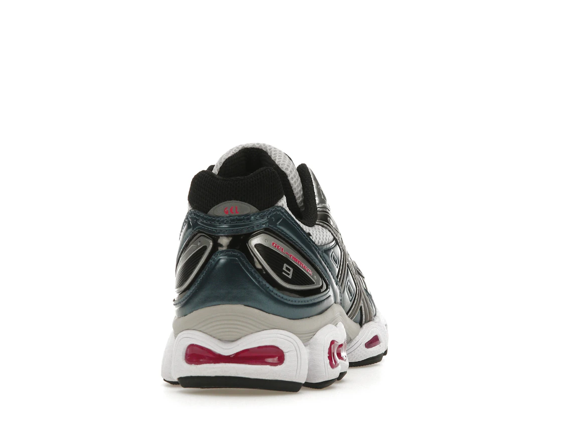 ASICS Gel-Nimbus 9 White Pink Glo Teal (Women's)