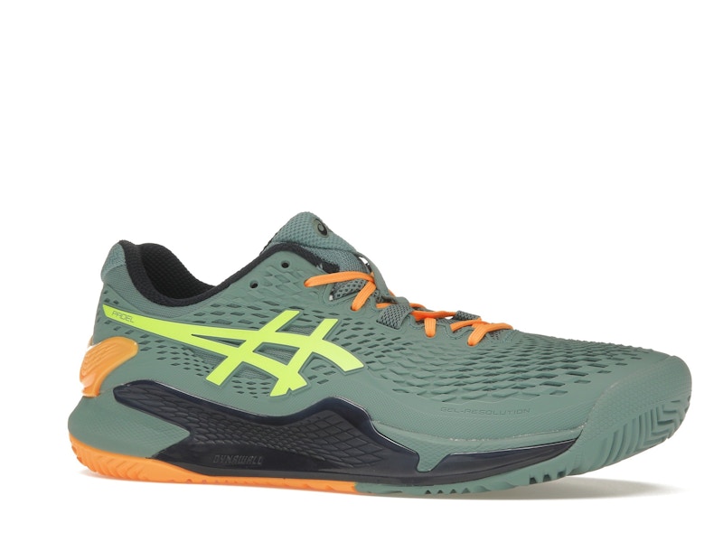 ASICS Gel-Resolution 9 Padel Celadon Safety Yellow