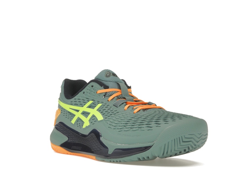 ASICS Gel-Resolution 9 Padel Celadon Safety Yellow