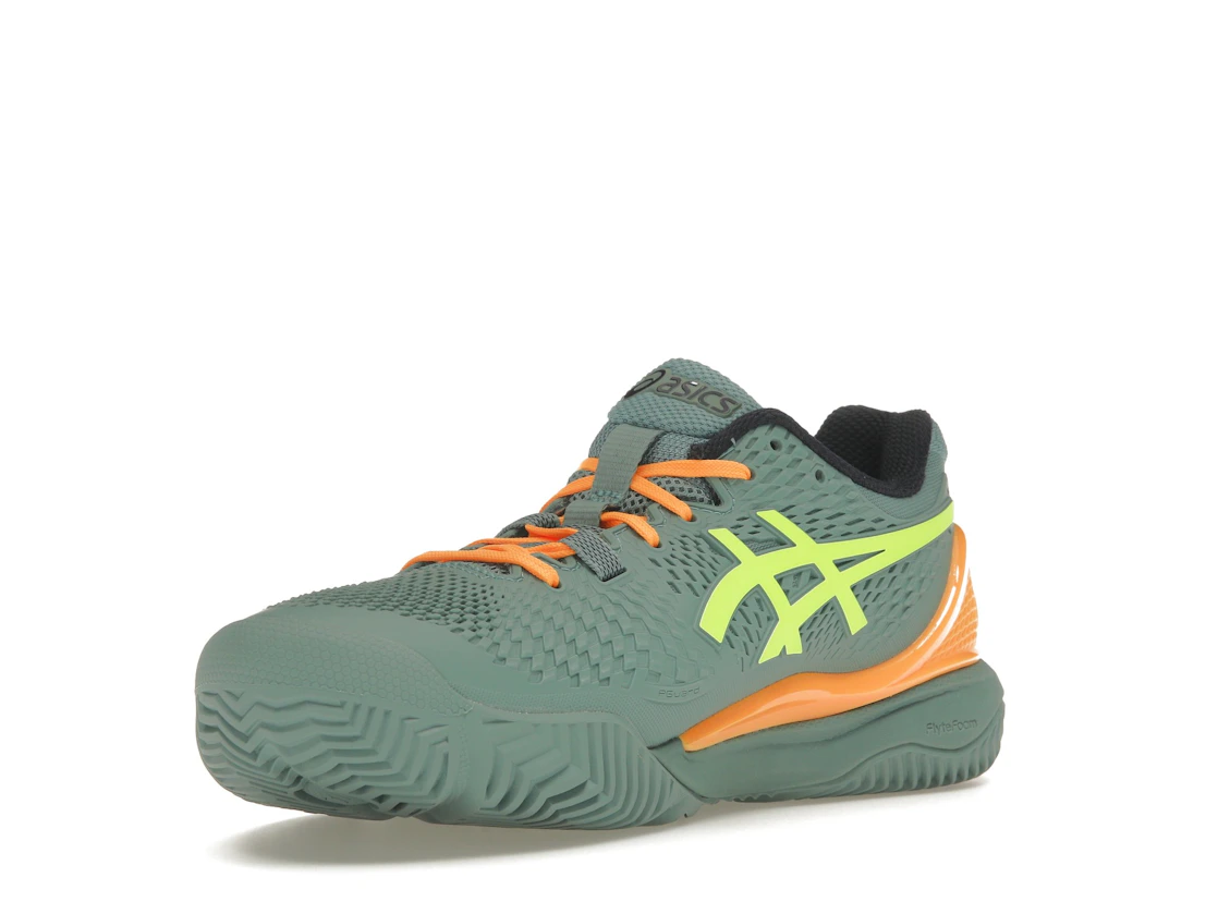 ASICS Gel-Resolution 9 Padel Celadon Safety Yellow