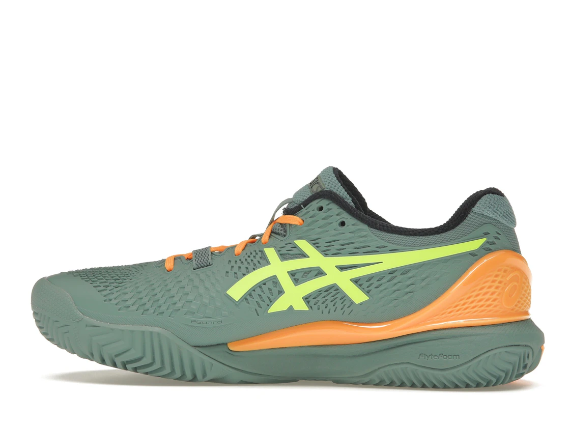 ASICS Gel-Resolution 9 Padel Celadon Safety Yellow