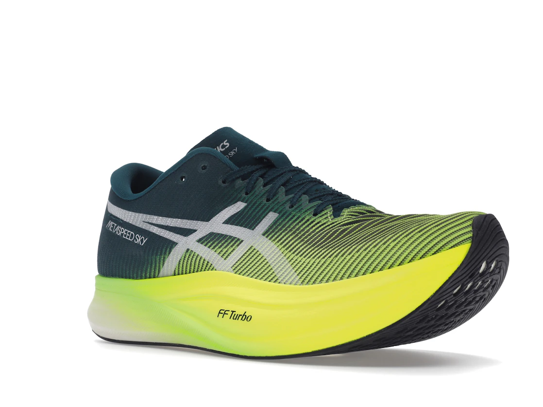 ASICS Metaspeed Sky+ Velvet Pine Safety Yellow