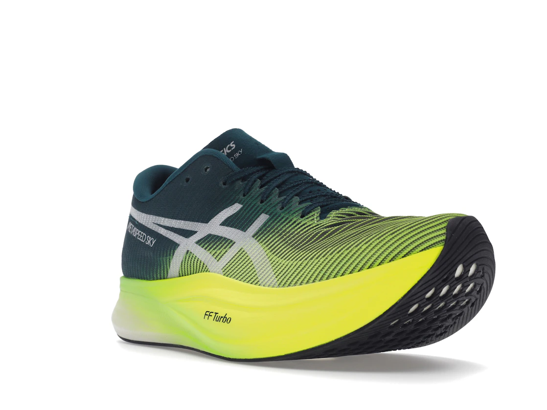ASICS Metaspeed Sky+ Velvet Pine Safety Yellow