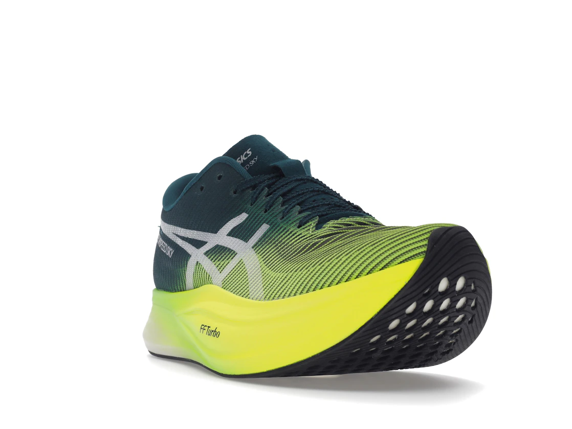 ASICS Metaspeed Sky+ Velvet Pine Safety Yellow