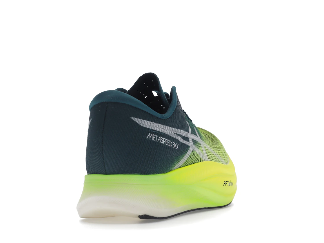 ASICS Metaspeed Sky+ Velvet Pine Safety Yellow