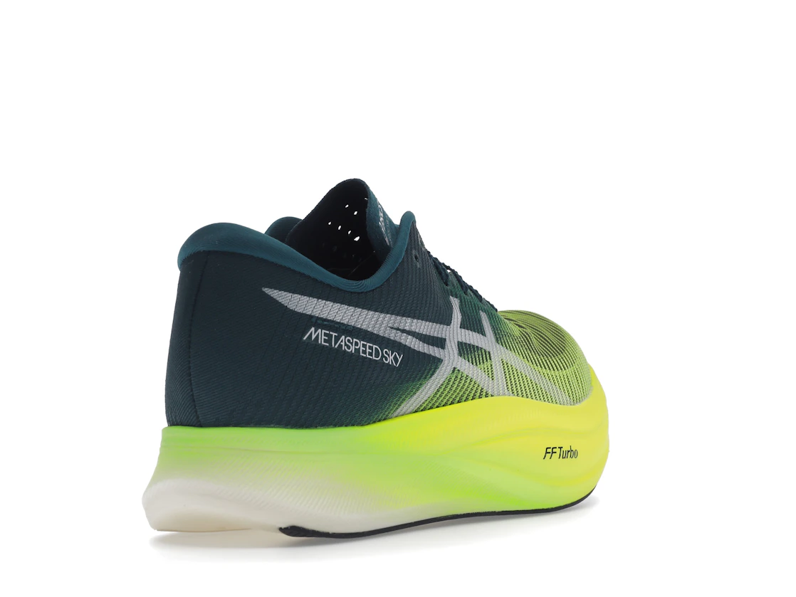ASICS Metaspeed Sky+ Velvet Pine Safety Yellow