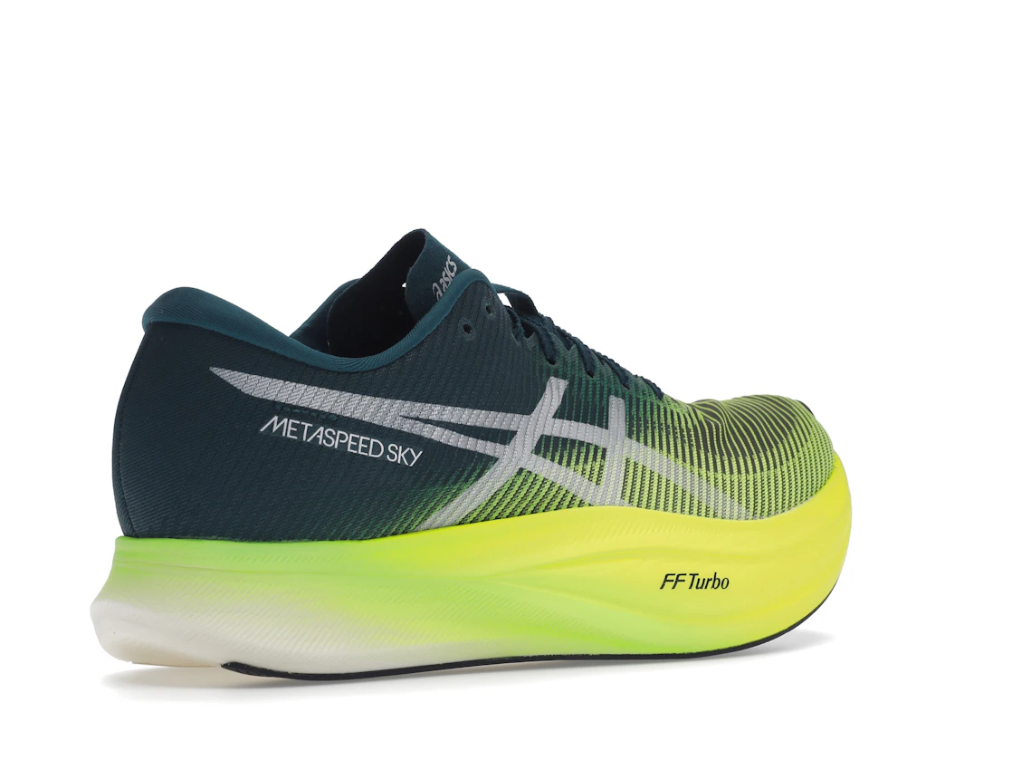 ASICS Metaspeed Sky+ Velvet Pine Safety Yellow