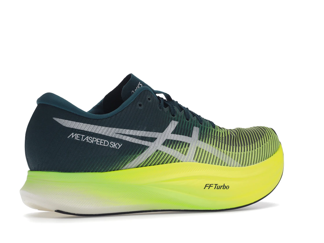 ASICS Metaspeed Sky+ Velvet Pine Safety Yellow