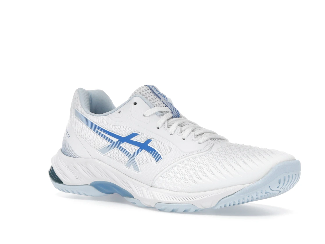 ASICS Netburner Ballistic FF 3 White Blue Coast (Women's)