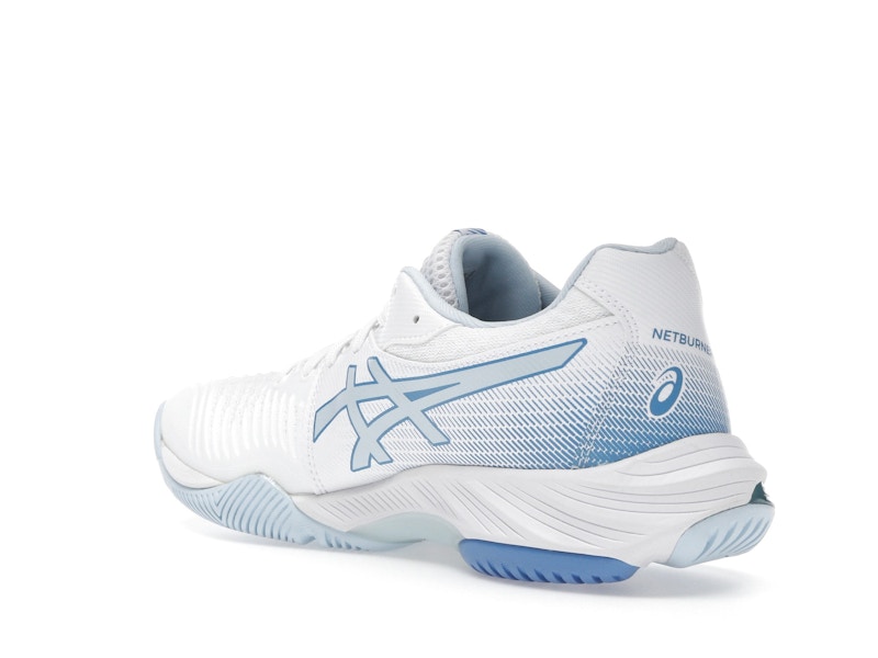 ASICS Netburner Ballistic FF 3 White Blue Coast (Women's)
