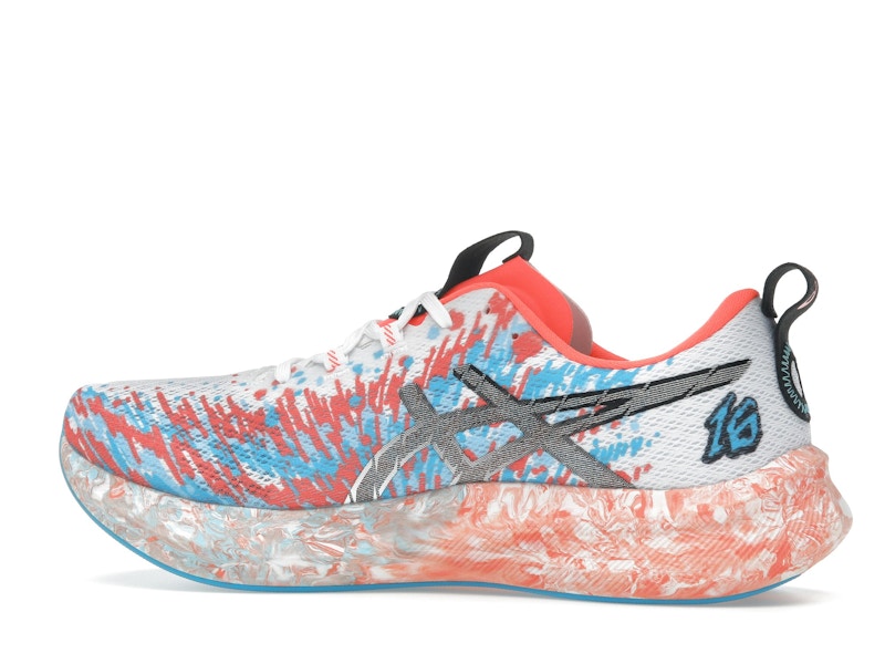 ASICS Noosa Tri 16 White Sunrise Red
