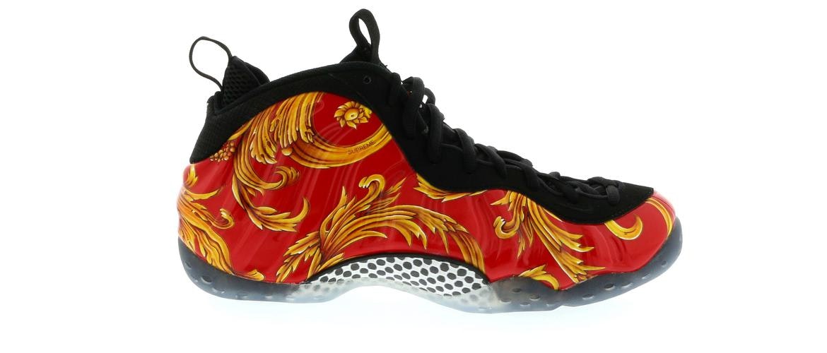red and yellow foamposites